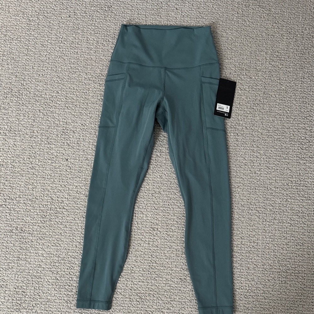 Brand New! 90 Degree By Reflex Teal High-Waisted Leggings